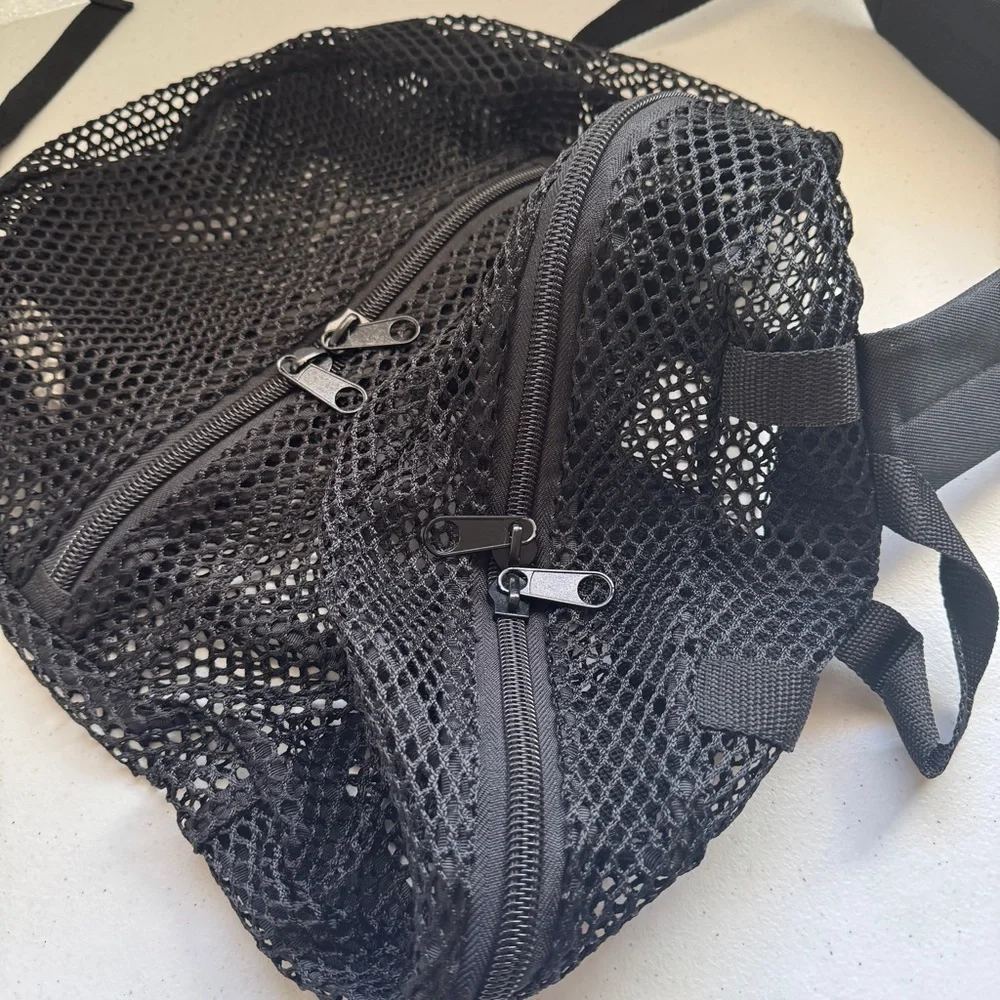 Black Mesh Backpack